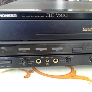 PIONEER CLD-V500 KARAOKE CD/CDV LASER DISC LD PLAYER hi fi MPX MIC control 